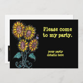 Zonnebloem Oekraïense volkskunst. Kaart (Voorkant / Achterkant)