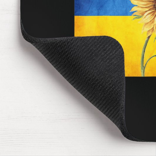 Zonnebloem Oekraïne Oekraïnse vlag  standaard Wit Muismat (Hoek)