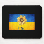 Zonnebloem Oekraïne Oekraïnse vlag  standaard Wit Muismat (Voorkant)