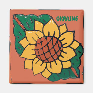 Zonnebloem, Oekraïne, Tile Magnet