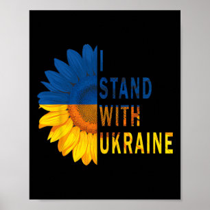 Zonnebloem Oekraïne Vlag Truien Ik Steun Oekraïne Poster