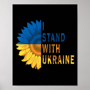 Zonnebloem Oekraïne Vlag Truien Ik Steun Oekraïne Poster