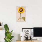 Zonnebloem of Helianthus Poster (Thuiskantoor)