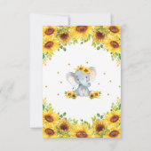 Zonnebloem Olifant Raad eens hoeveel Lollies Kaart (Achterkant)