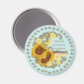 Zonnebloem Oma magneet (Voorkant / Achterkant)