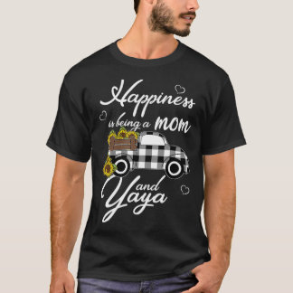 Zonnebloem Oma Shirt Geluk is een moeder.