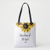Zonnebloem oma van het bruidhuwelijk tote bag (Voorkant)