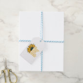 Zonnebloem onderschat nooit de kracht van oma cadeaulabel (Met Touw)