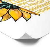 Zonnebloem onderschat nooit de kracht van oma poster (Hoek)