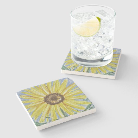 Zonnebloem Onderzetter (Zijkant)