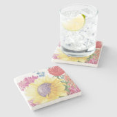 Zonnebloem Onderzetter (Zijkant)