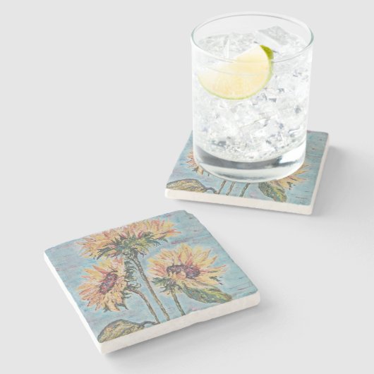 Zonnebloem Onderzetter (Zijkant)