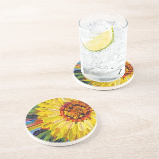 Zonnebloem Onderzetter (Zijkant)