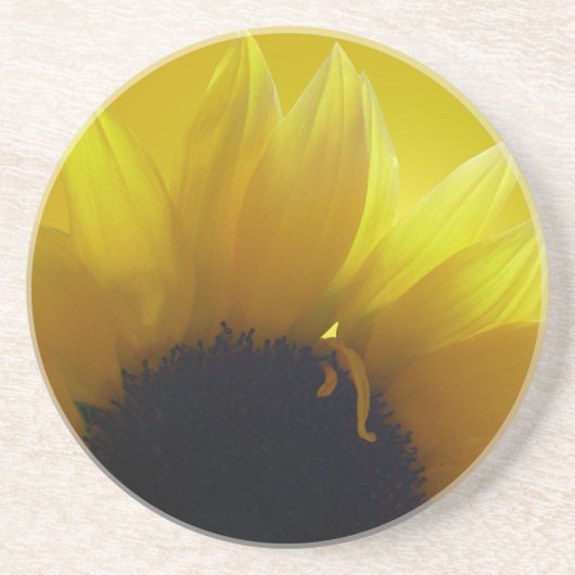 Zonnebloem Onderzetters Cheerful Yellow Flower Gif (Voorkant)