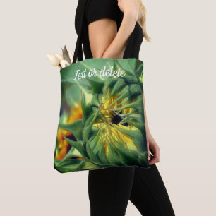 Zonnebloem Ontvouwbaar, gepersonaliseerd Tote Bag