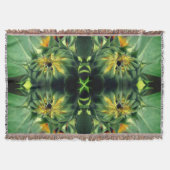 Zonnebloem Ontvouwen Abstract Deken (Voorkant)