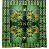 Zonnebloem Ontvouwen Abstract Douchegordijn (Voorkant)