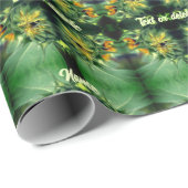 Zonnebloem Ontvouwen Abstract Gepersonaliseerd Cadeaupapier (Rol Hoek)