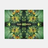 Zonnebloem Ontvouwen Abstract Gepersonaliseerd Deurmat (Voorkant)