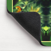 Zonnebloem Ontvouwen Abstract Gepersonaliseerd Muismat (Hoek)