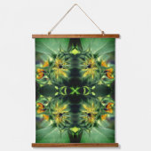 Zonnebloem Ontvouwen Abstract Hangend Wandkleed (Voorkant)