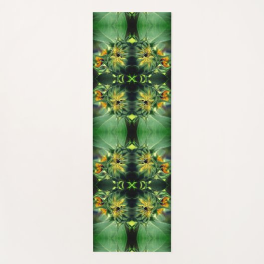 Zonnebloem Ontvouwen Abstract Yogamat (Voorkant)