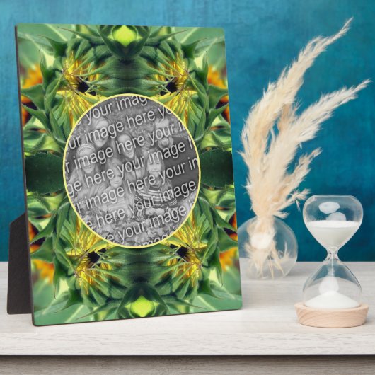 Zonnebloem Ontvouwen Creëer Uw eigen foto Fotoplaat (Zijkant)