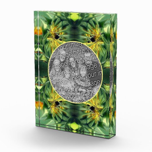 Zonnebloem Ontvouwen Creëer Uw Eigen Fotoblokken (Rechts)