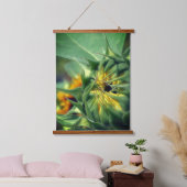 Zonnebloem ontvouwen hangend wandkleed (Slaapkamer)