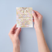 zonnebloem ontwerp flyer (Hand)