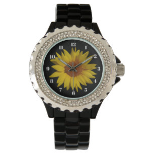 Zonnebloem op Black Watch Horloge