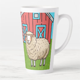 Zonnebloem op de boerderij latte mok