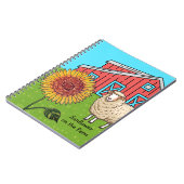 Zonnebloem op de boerderij notitieboek (Linkerzijde)