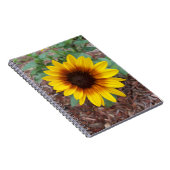 Zonnebloem op een Notitieboek (Rechterzijde)