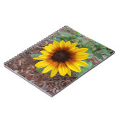 Zonnebloem op een Notitieboek (Linkerzijde)