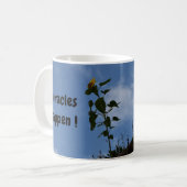 Zonnebloem op het dak. koffiemok (Voorkant links)