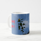 Zonnebloem op het dak. koffiemok (Voorkant links)