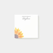 Zonnebloem, op maat van het bureau van post-it® notes (Voorkant)