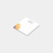 Zonnebloem, op maat van het bureau van post-it® notes (Schuin)