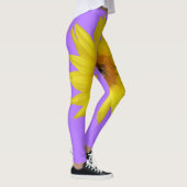 Zonnebloem op paarse leggings (Rechts)