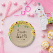 Zonnebloem op papieren bord (Feest)