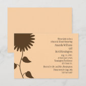 Zonnebloem op perrepetitie - binnenuitnodiging kaart (Voorkant / Achterkant)