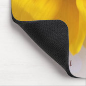 Zonnebloem op Polka Dots Mousepad Muismat (Hoek)
