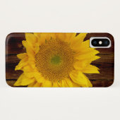 Zonnebloem op schuur Hout Land Case-Mate iPhone Case (Achterkant (horizontaal))