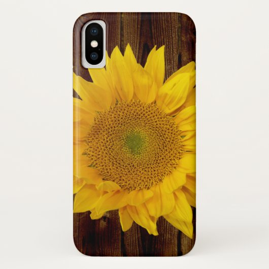 Zonnebloem op schuur Hout Land Case-Mate iPhone Case (Achterkant)