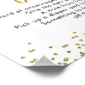 Zonnebloem op weg Baby shower Late Night Luier Poster (Hoek)