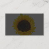 Zonnebloem op witte achtergrond visitekaartje (Achterkant)