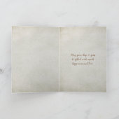 Zonnebloem op zachte geweven achtergrond kaart (Binnen)