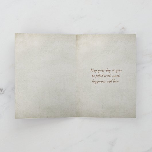 Zonnebloem op zachte geweven achtergrond kaart (Binnen)