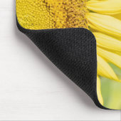 Zonnebloem op zonnige dag muismat (Hoek)